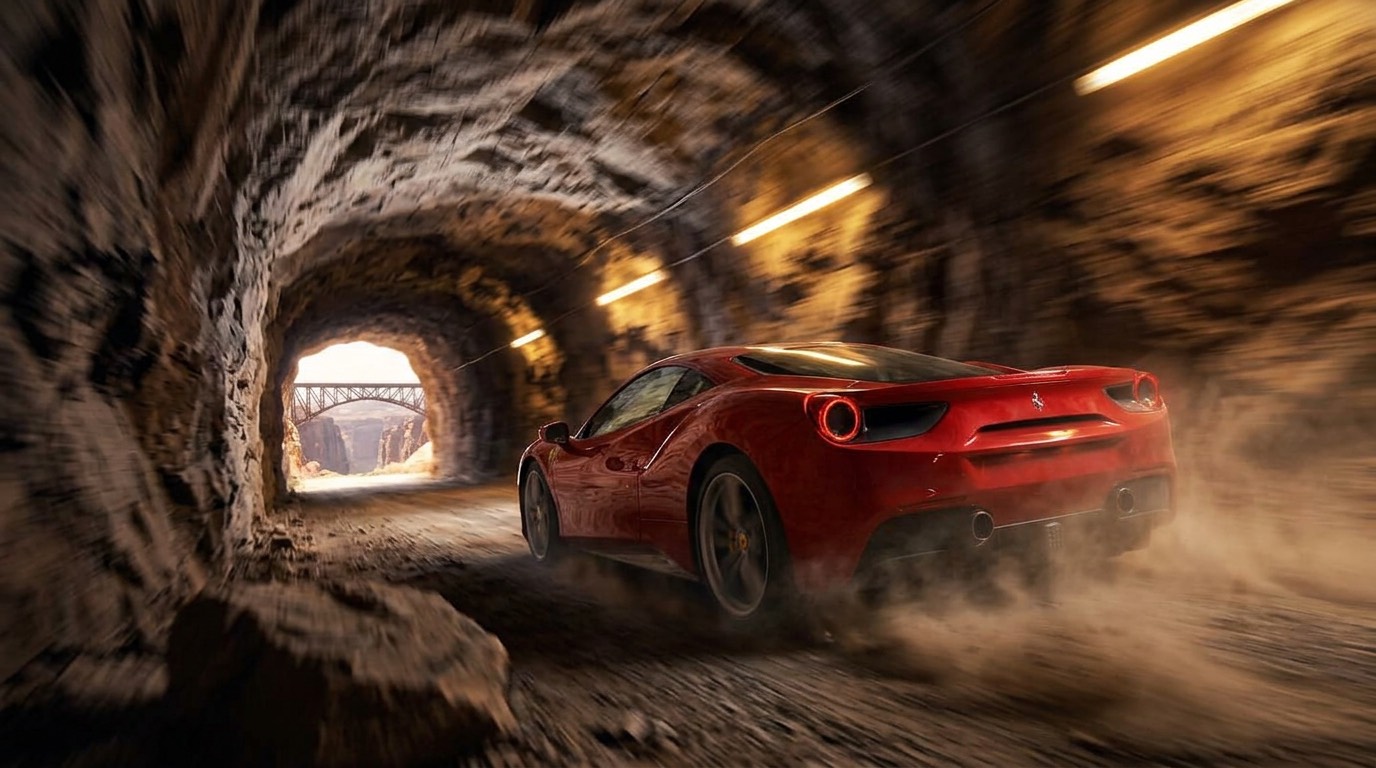 FOLLOW tunnel entrance