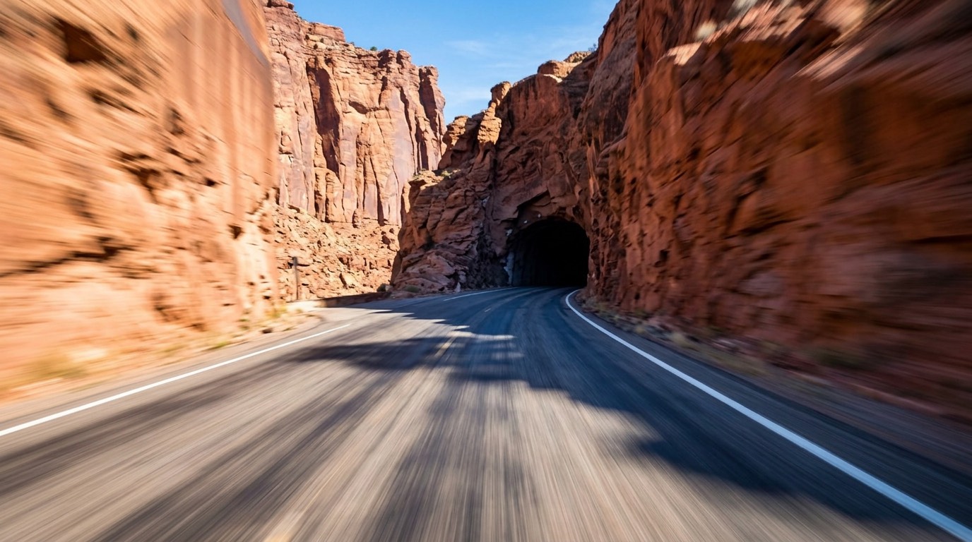 POV canyon mouth