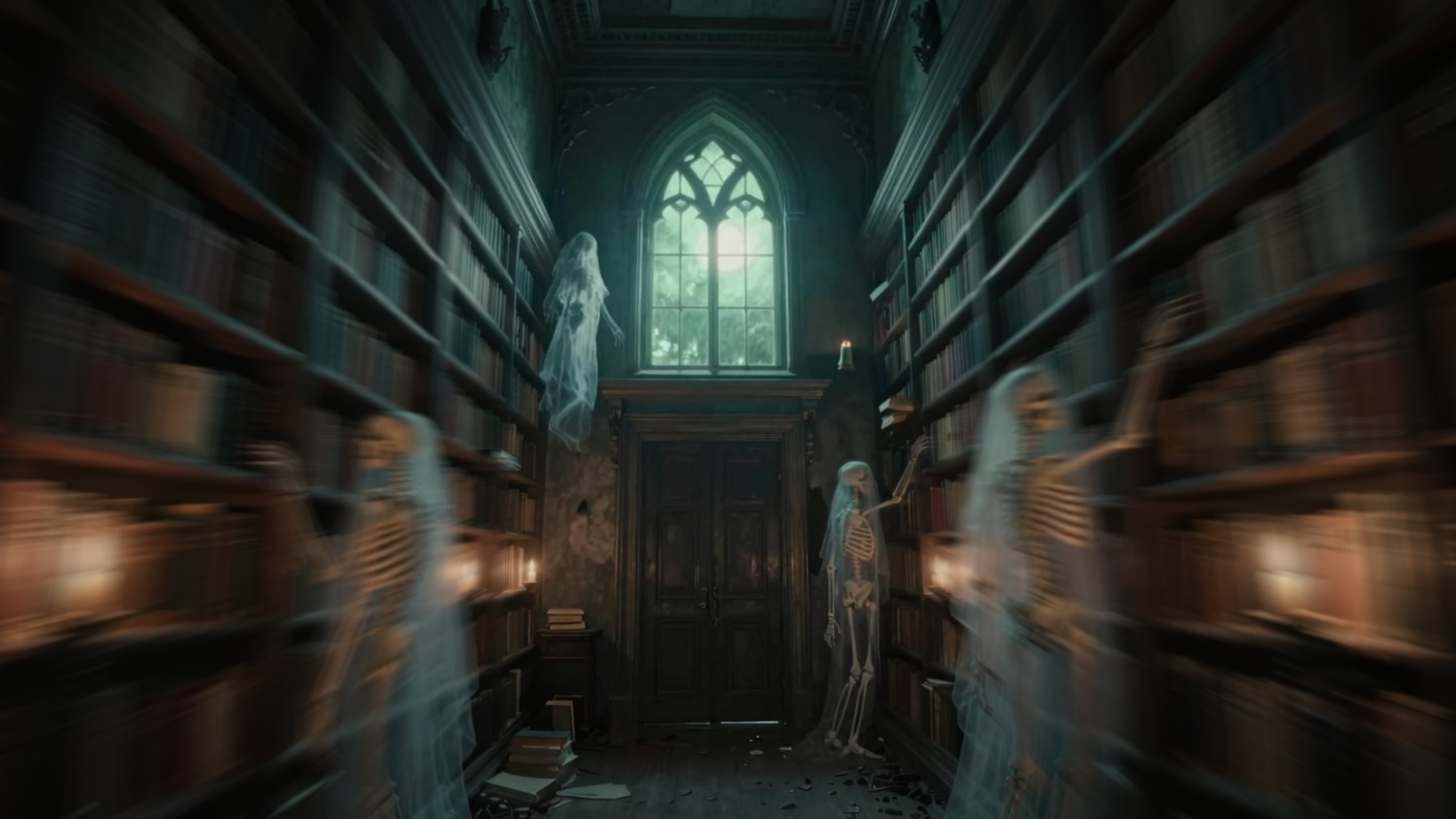 Experimental Ghost Library 01.8 route-preserved start shooting frame. Not promoted over 01.5.