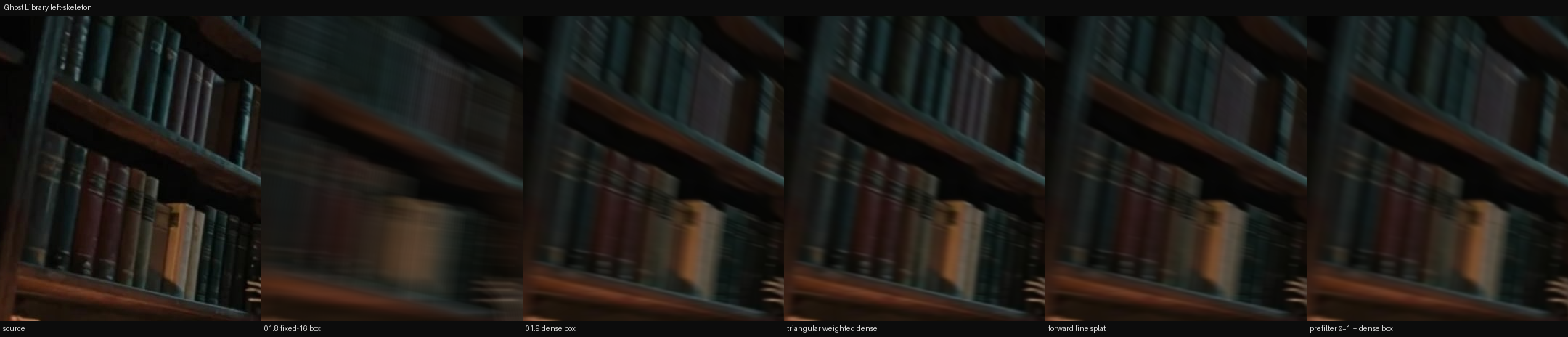 01.11 Ghost Library left-skeleton crop contact sheet across exposure operators. Diagnostic only. Not promoted.