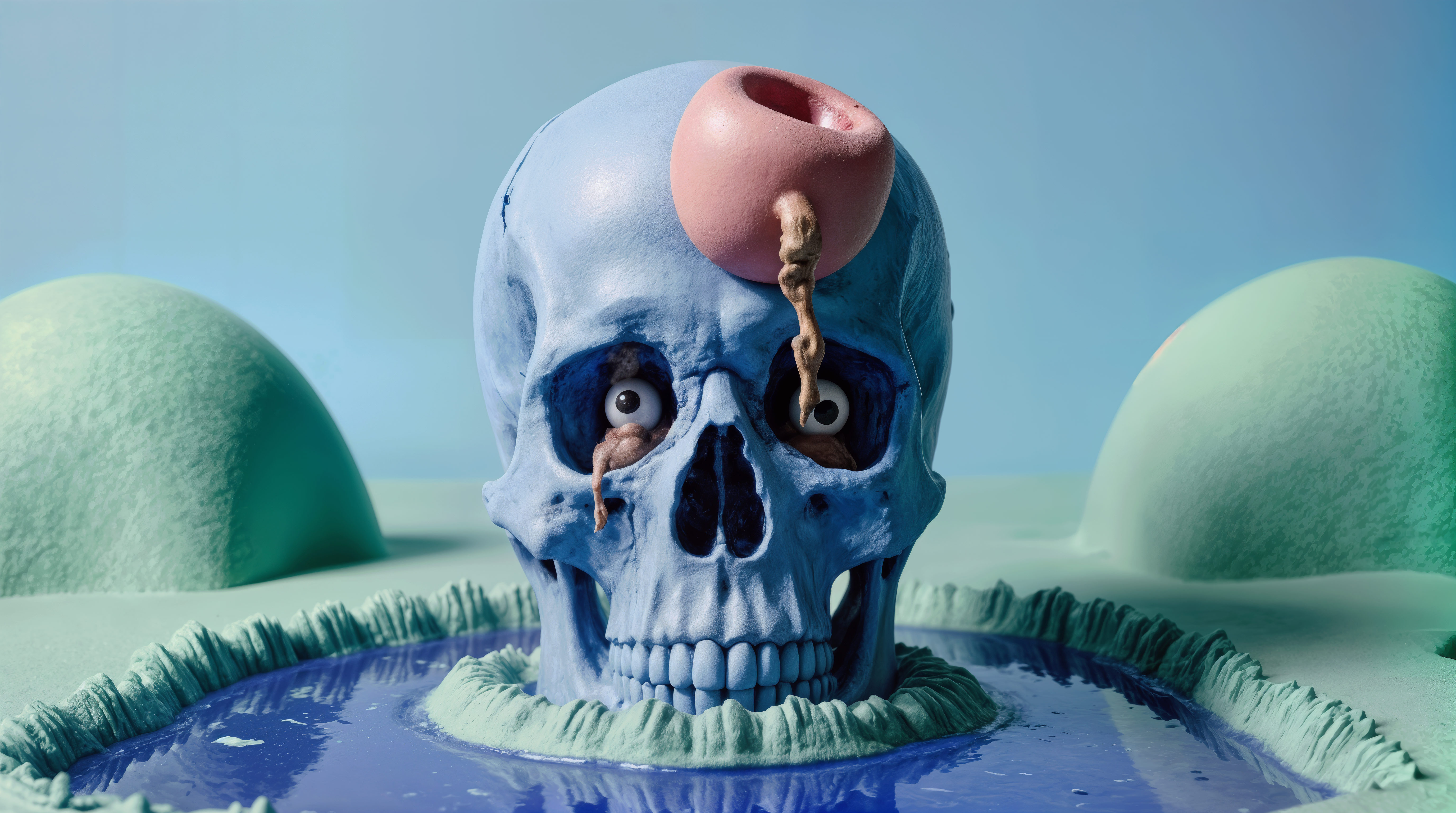 Skull with Hollowed Eyes