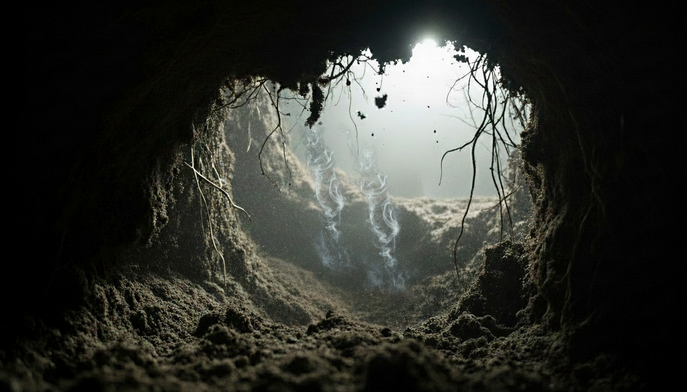 Tunnel with Ghostly Figure